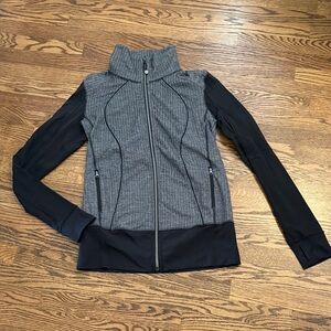 Lululemon Women's Gray and Black Herringbone Jacket